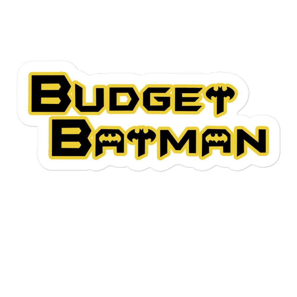 Budget Batman Sticker