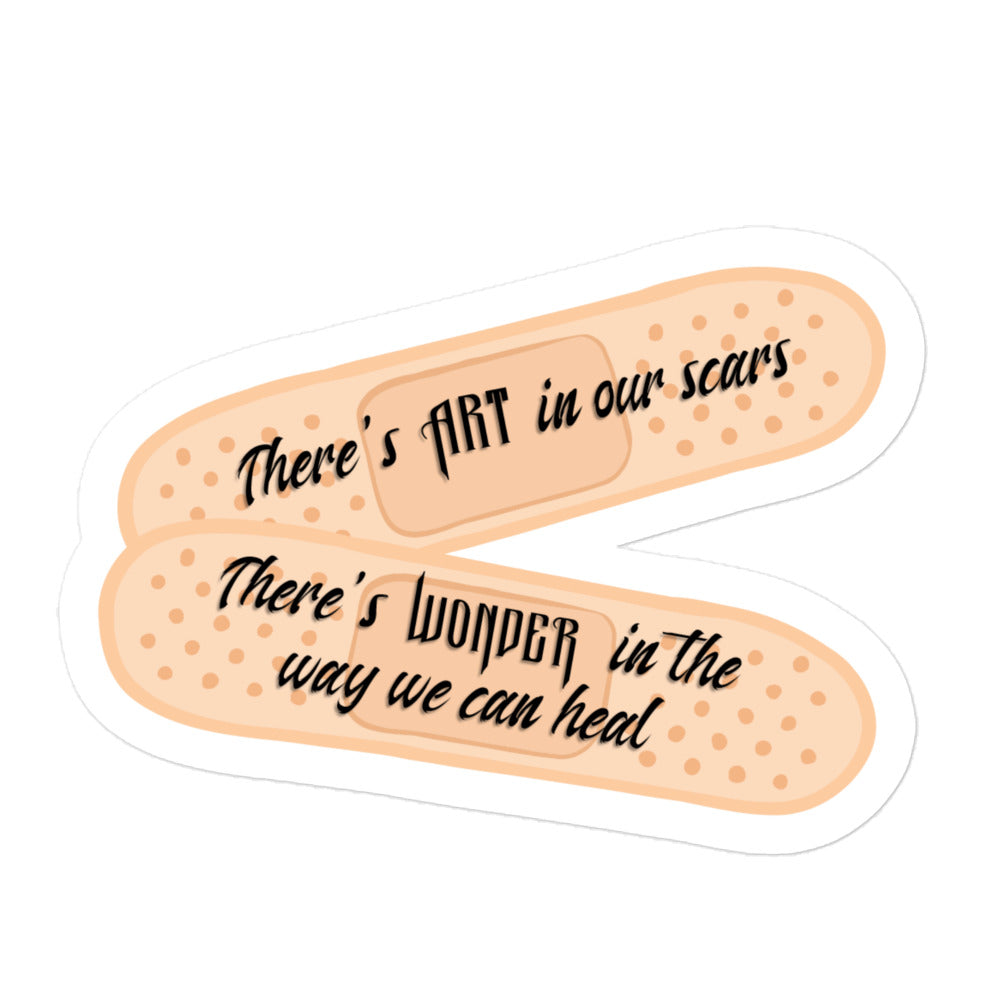 Art In Our Scars Sticker