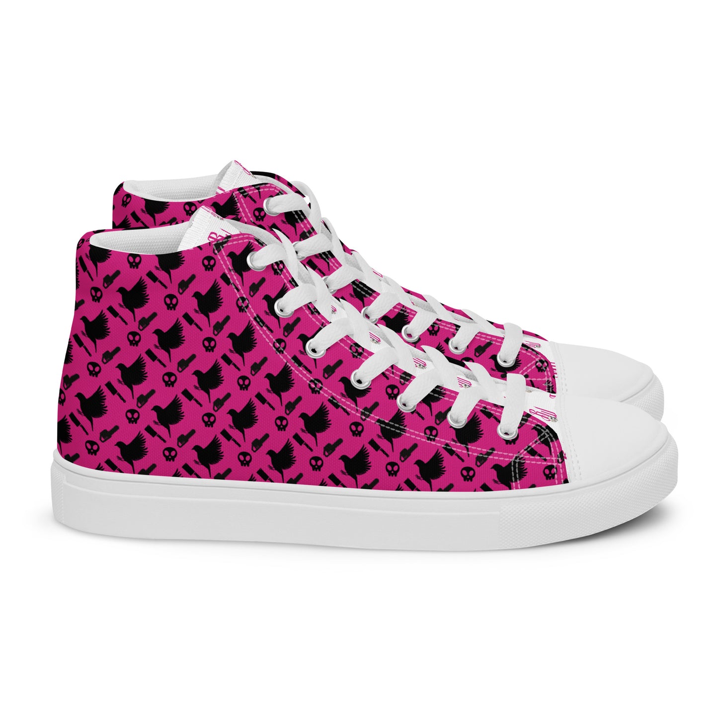 Pink B&B Women’s high top canvas shoes
