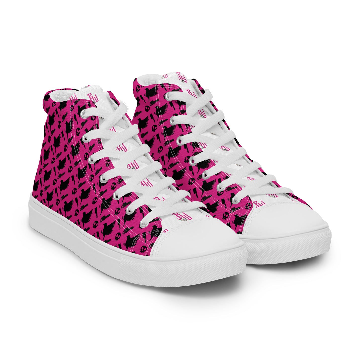 Pink B&B Women’s high top canvas shoes