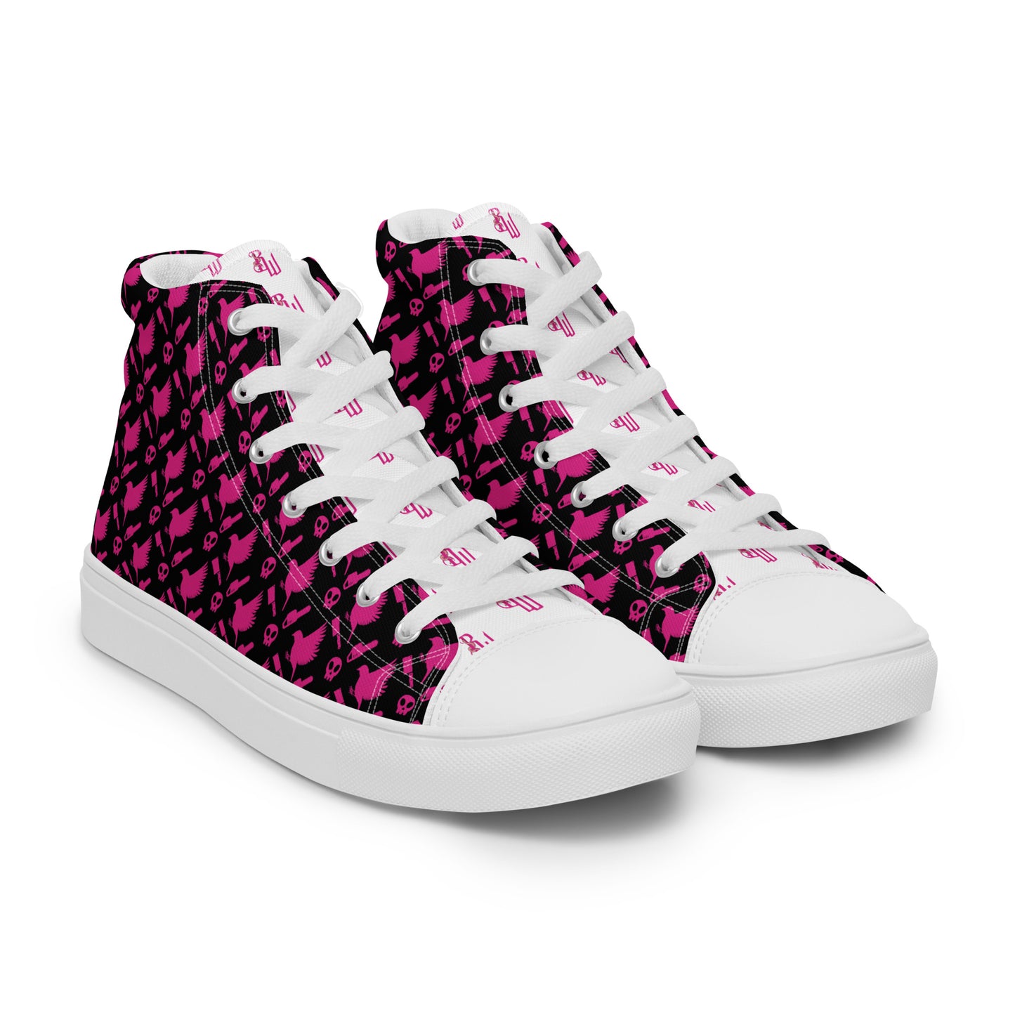 Black B&B Women’s high top canvas shoes