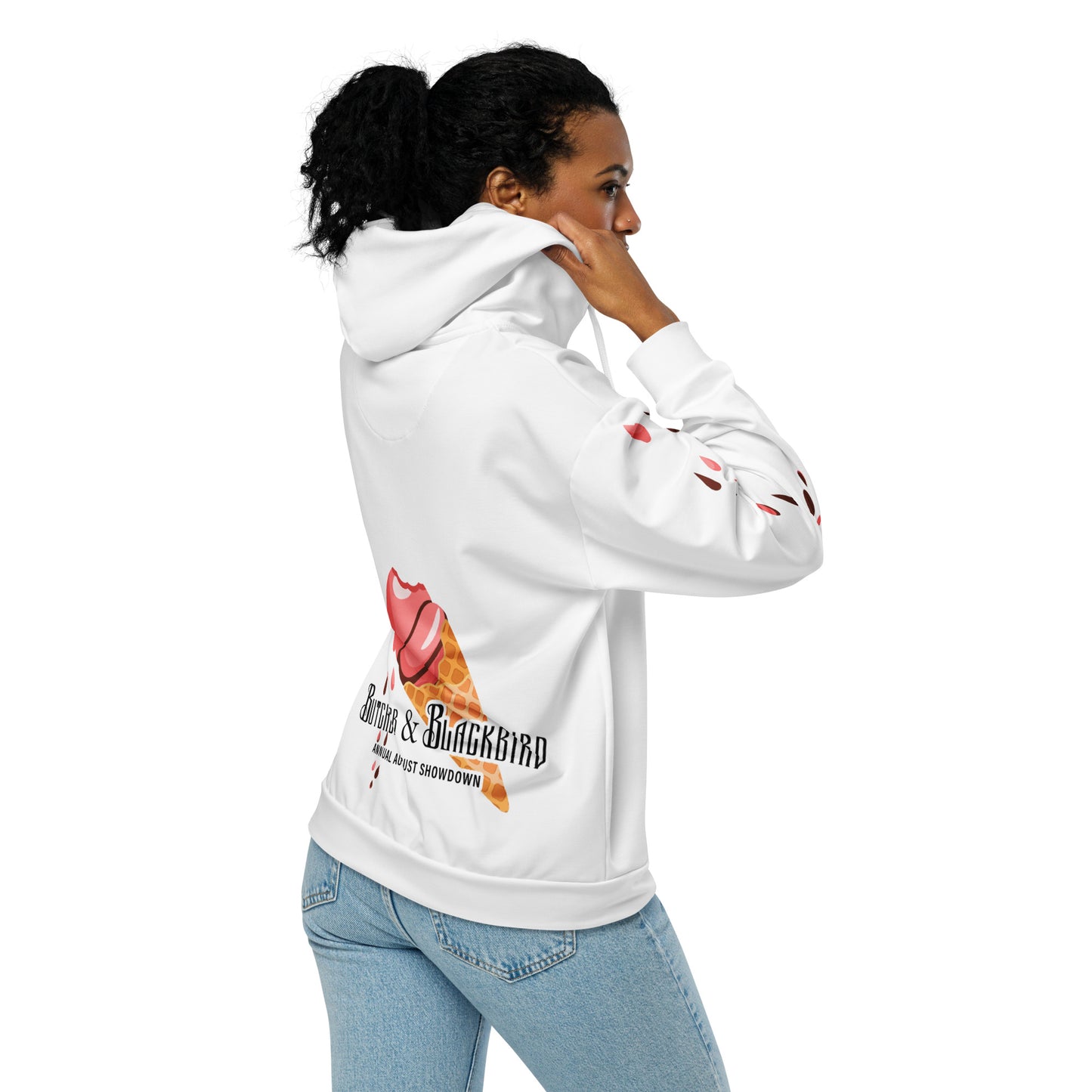 Ice-Cream Shop White Unisex zip hoodie