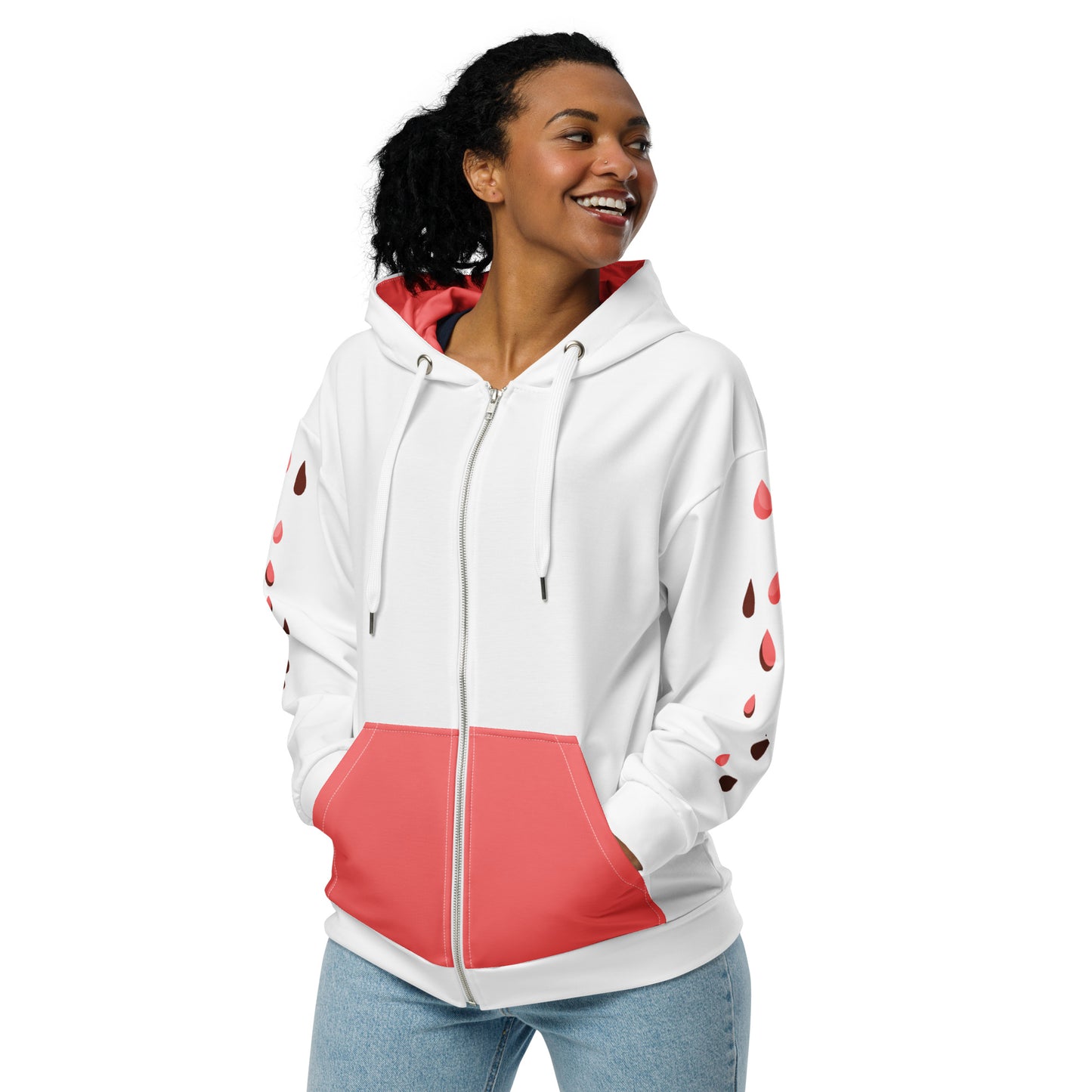 Ice-Cream Shop White Unisex zip hoodie