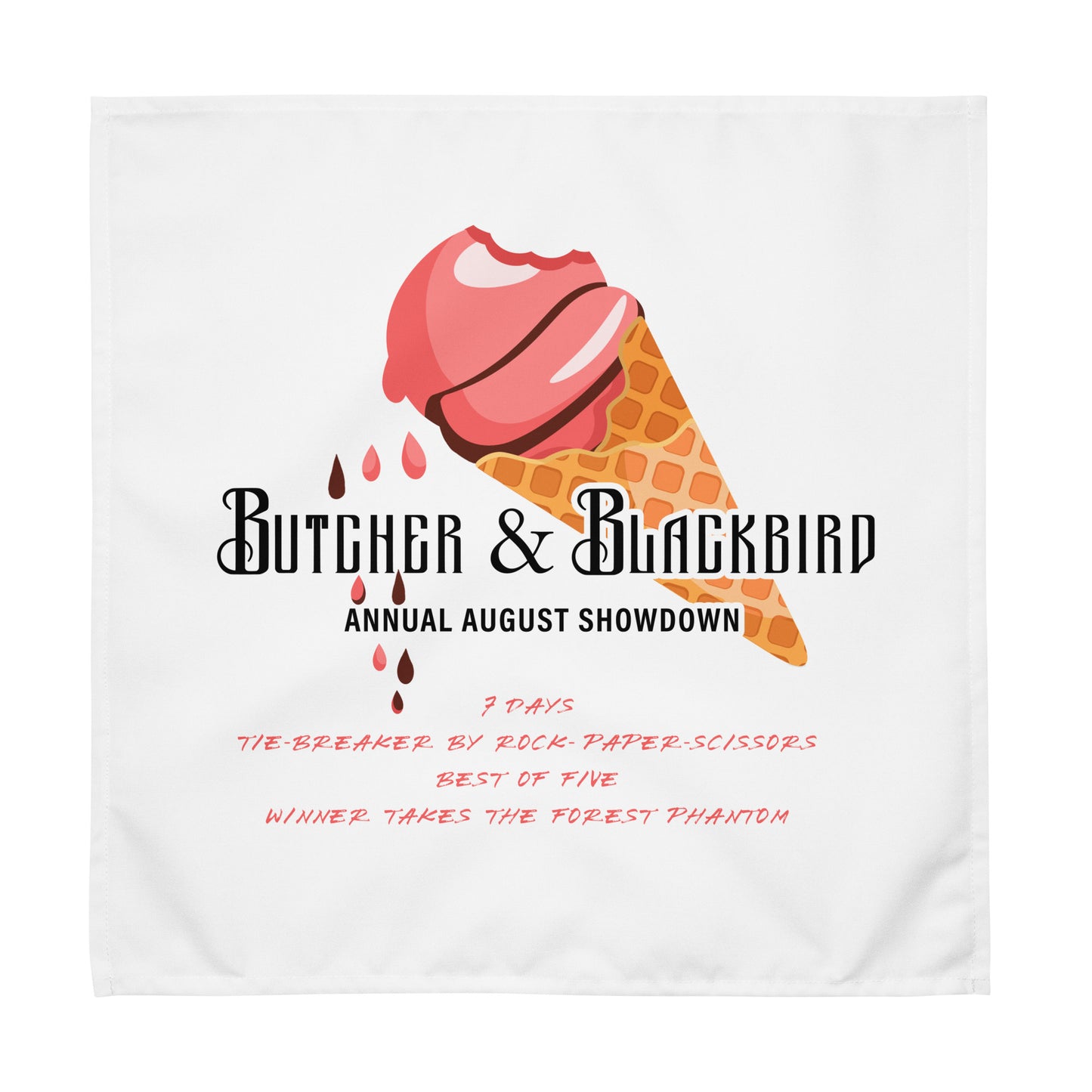 Ice-cream shop competition cloth napkin set