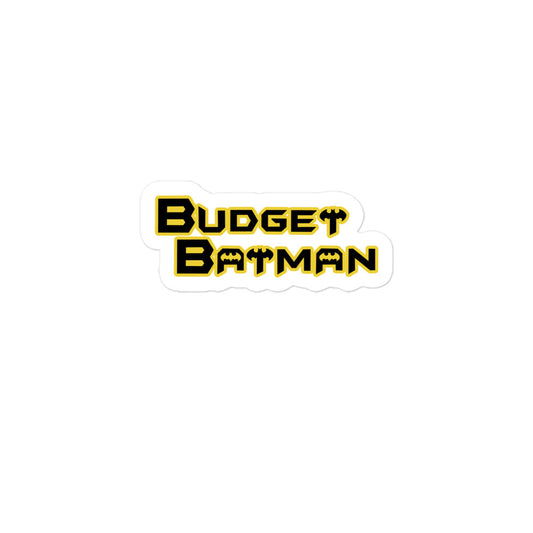 Budget Batman Sticker