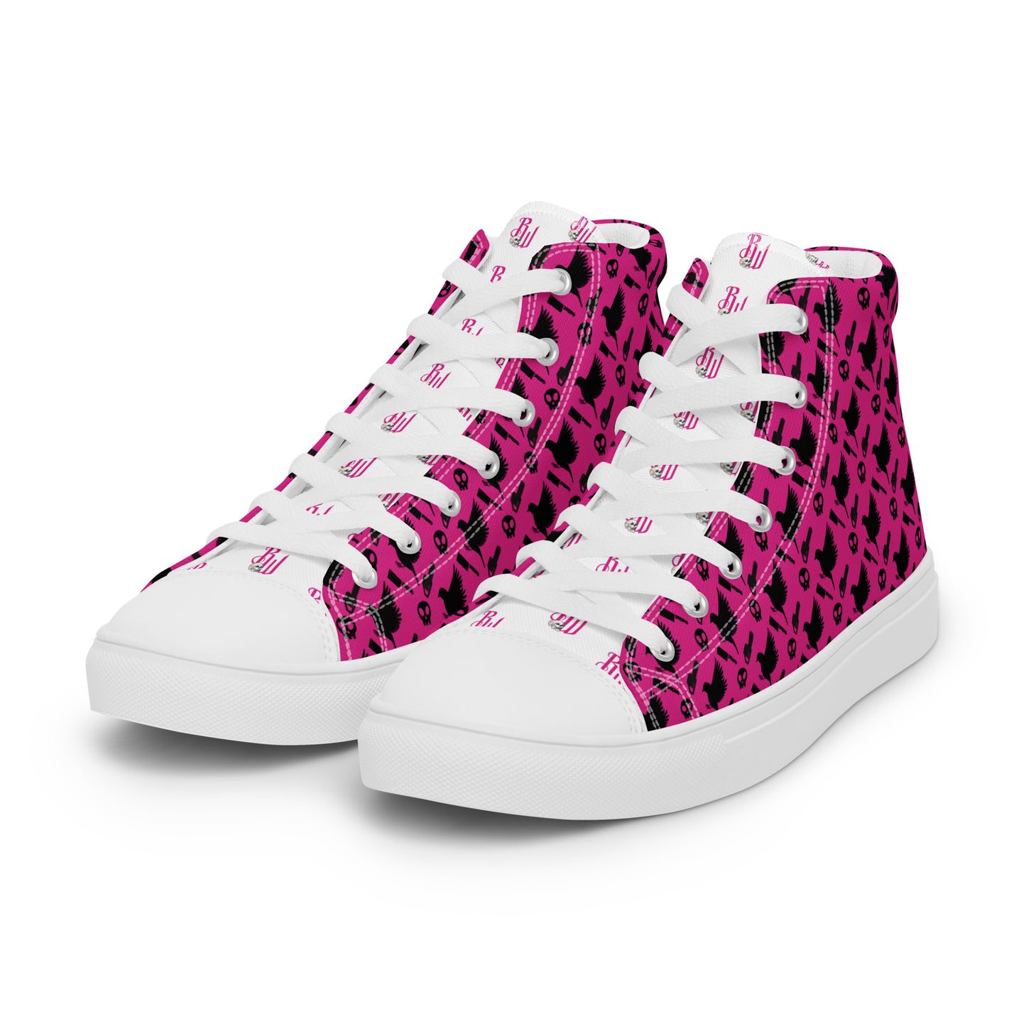 Pink B&B Women’s high top canvas shoes