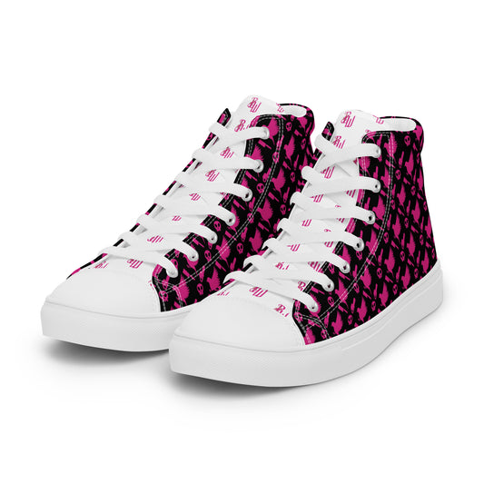 Black B&B Women’s high top canvas shoes