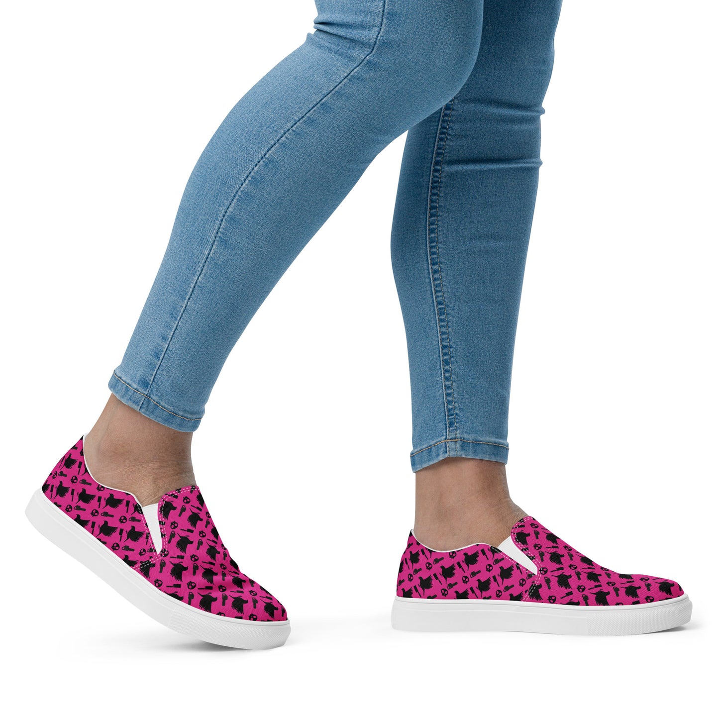 Pink B&B Women’s slip-on canvas shoes